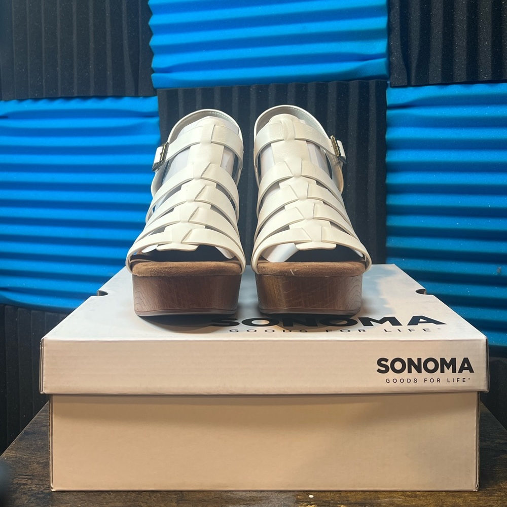 Sonoma Goods For Life Vianna Platform Sandals Women's WHITE